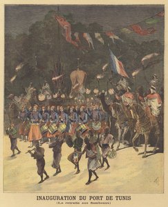 Inauguração do porto de Tunis